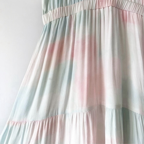 Cloth & Stone Pastel Tie Dye Maxi Dress Women's Size S - Picture 6 of 10